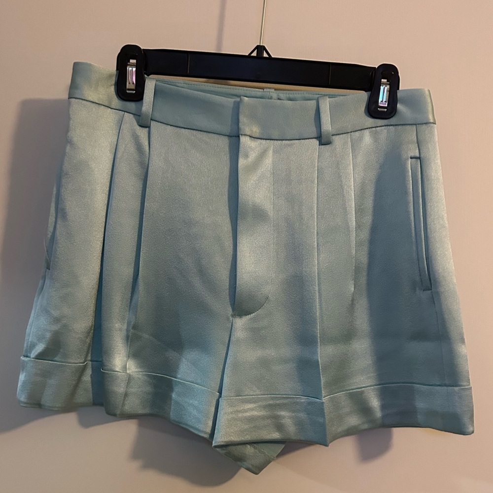 Alice + Olivia Light Blue High Waist Shorts